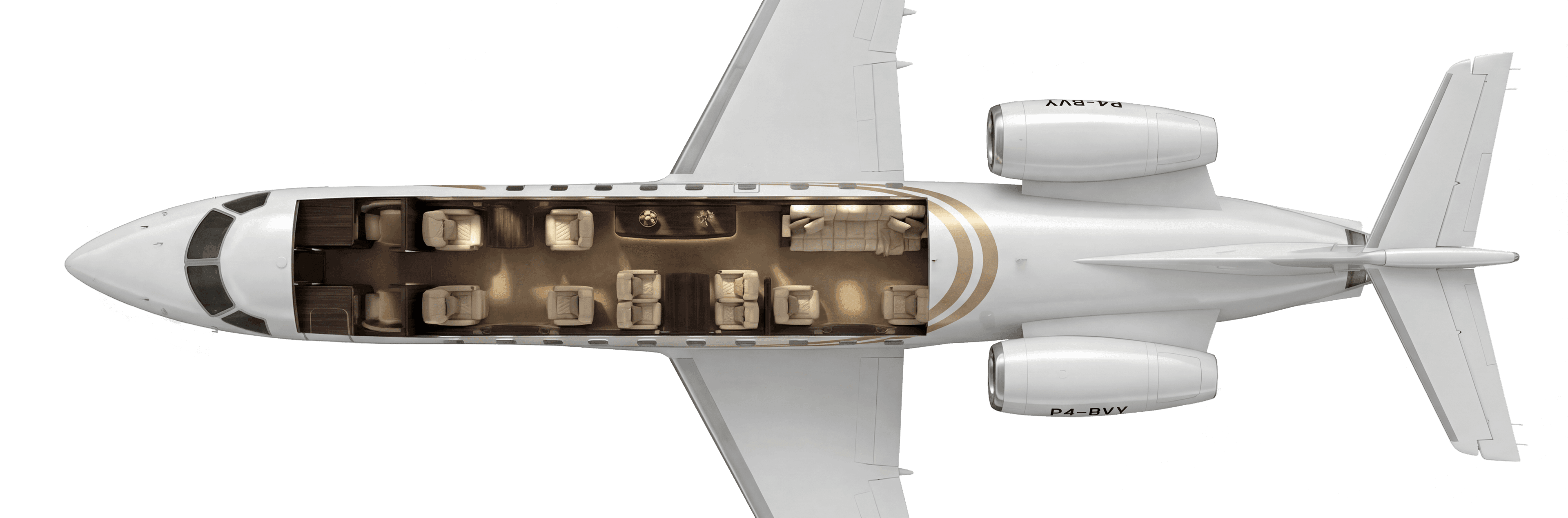 Embraer Legacy 650 P4-BVY – day cabin configuration